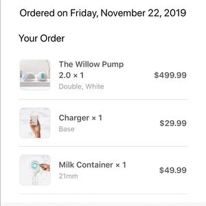 Willow pump + Extras